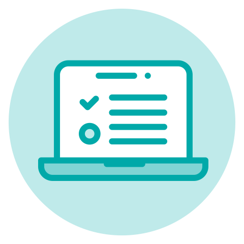 Image of open laptop