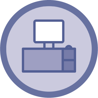 Icon to represent the workplace