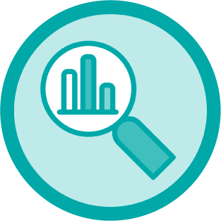 Icon to represent a magnifying glass